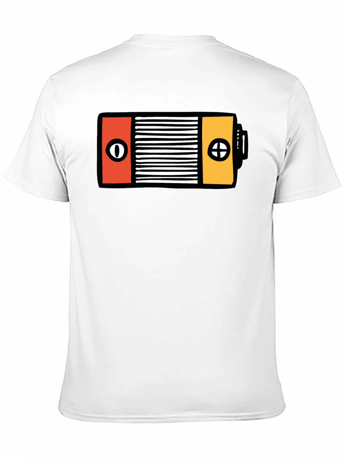 Unique Battery Graphic Black T-Shirt