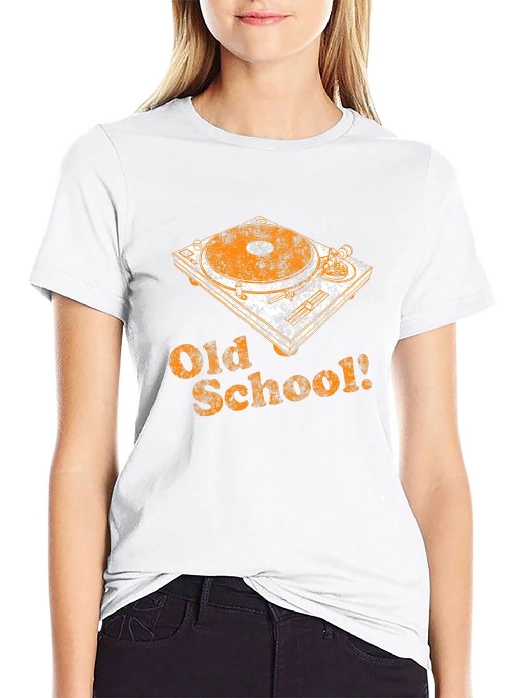 Old School DJ Turntable Graphic Tee
