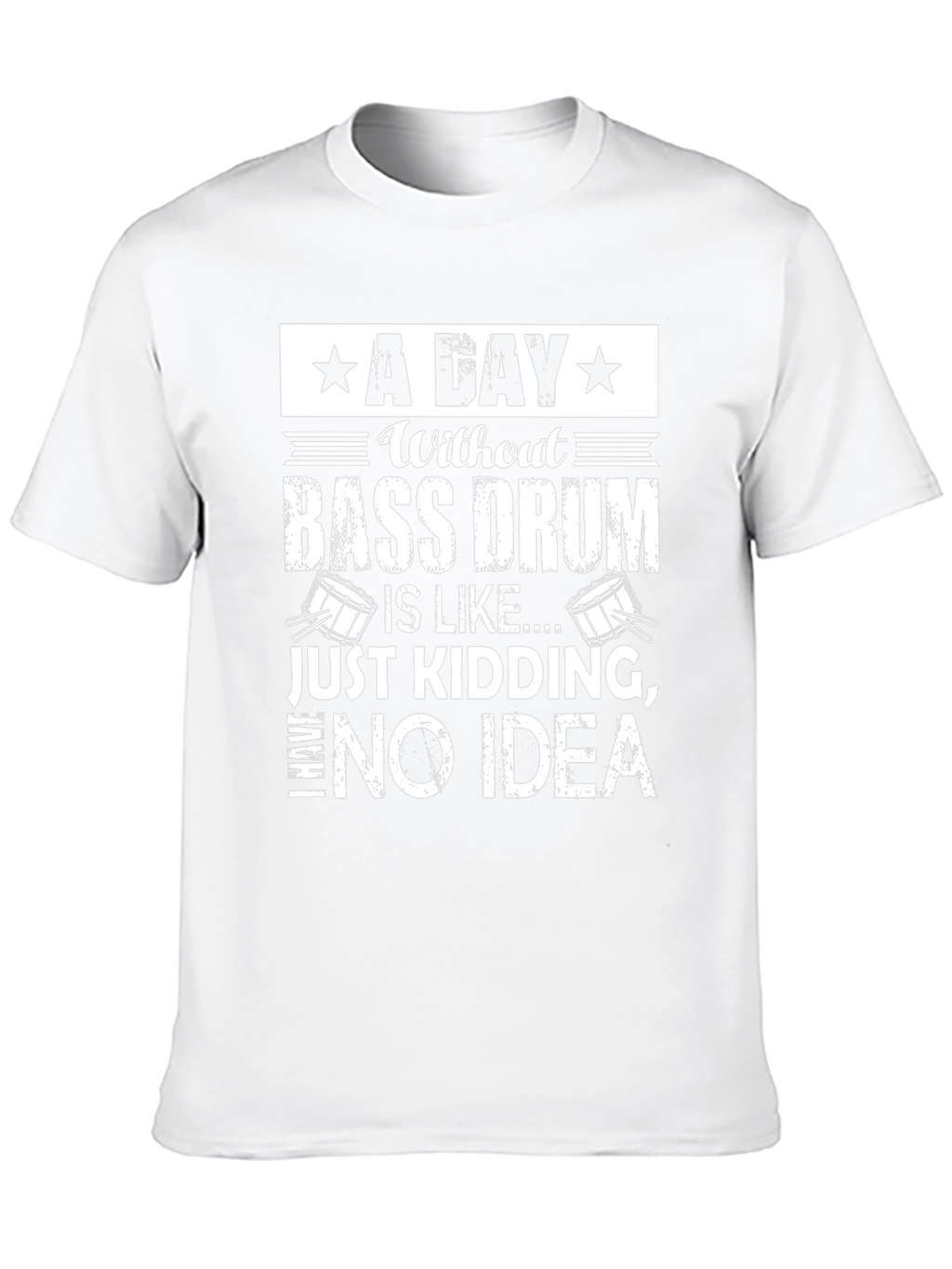 Bass Drum T-Shirt - Funny Drummer Tee