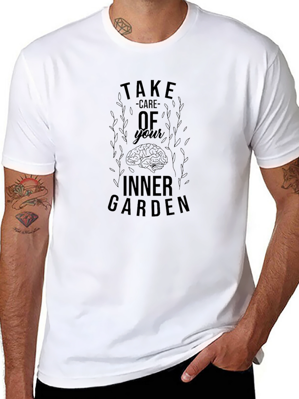 Inner Garden Graphic T-Shirt - Black