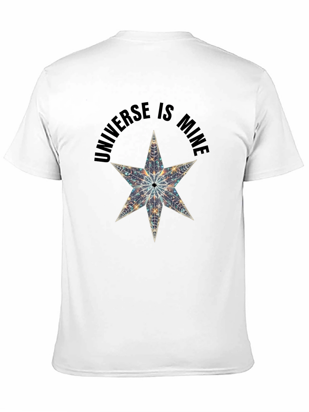 Universe is Mine Star Graphic Black T-Shirt