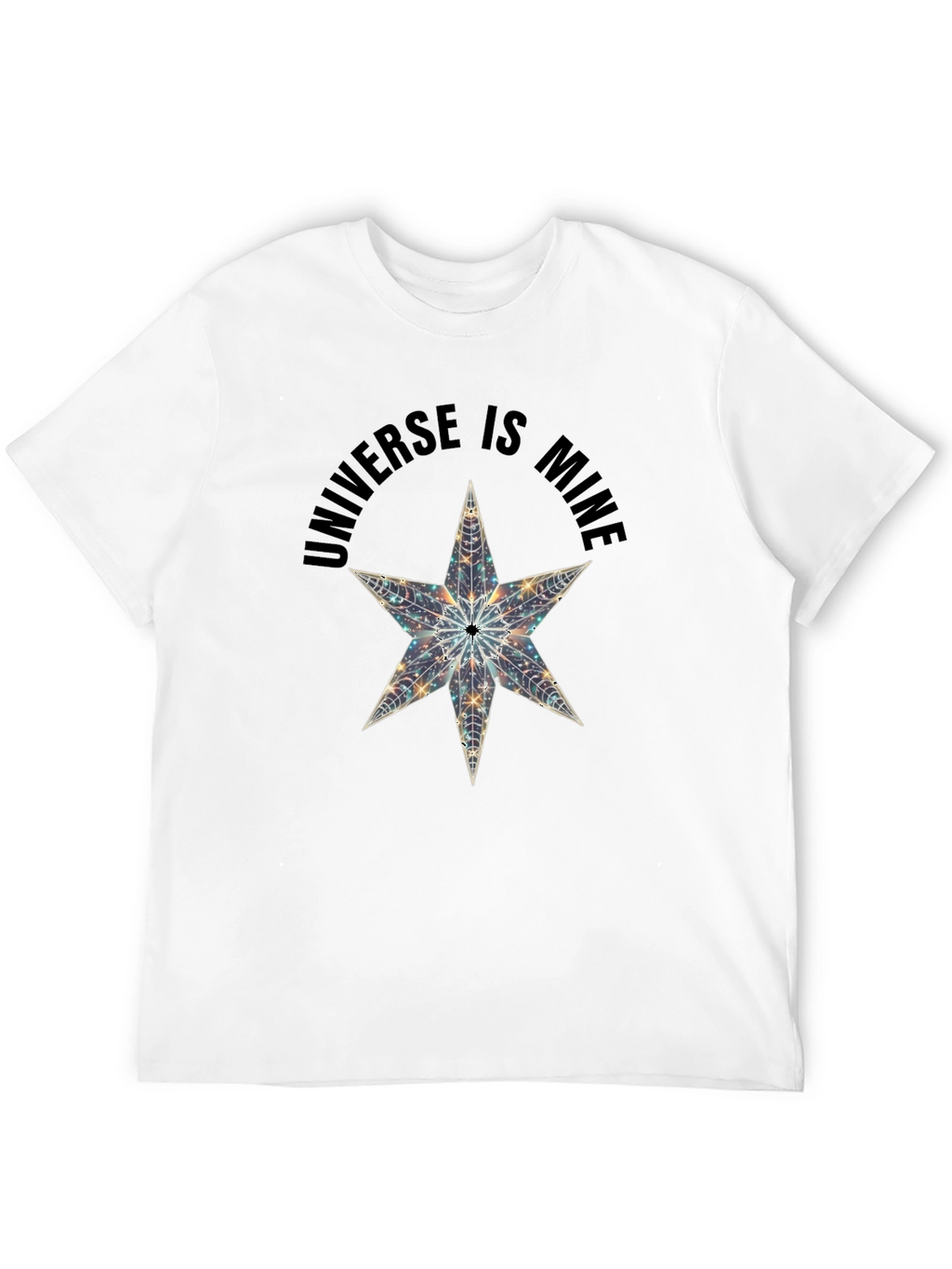 Universe is Mine Star Graphic Black T-Shirt
