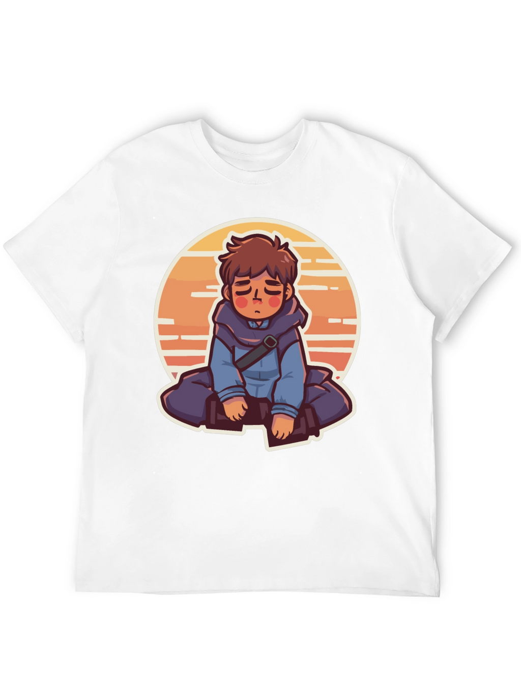 Anime Boy Graphic Tee - Relaxed Style