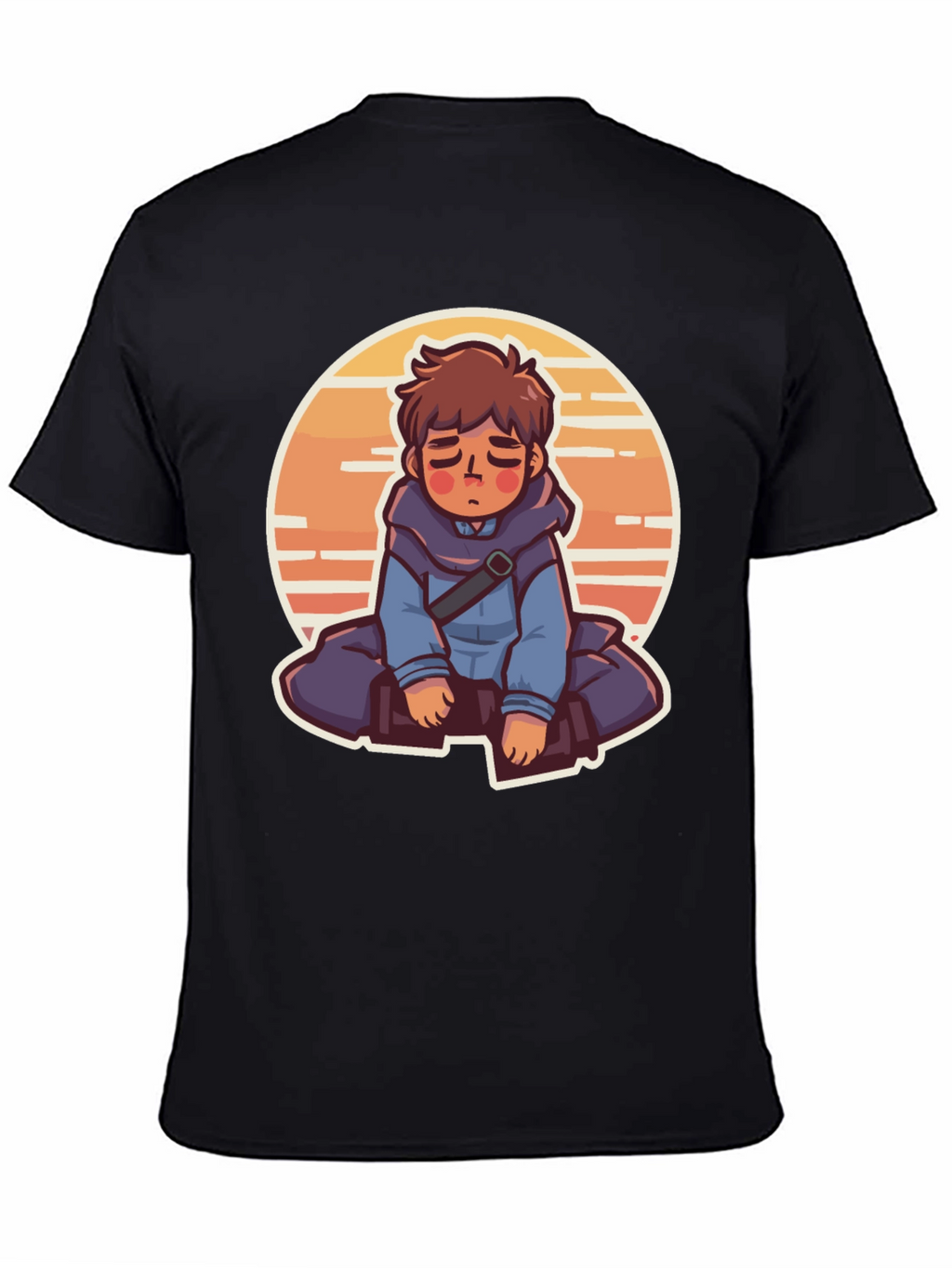 Anime Boy Graphic Tee - Relaxed Style