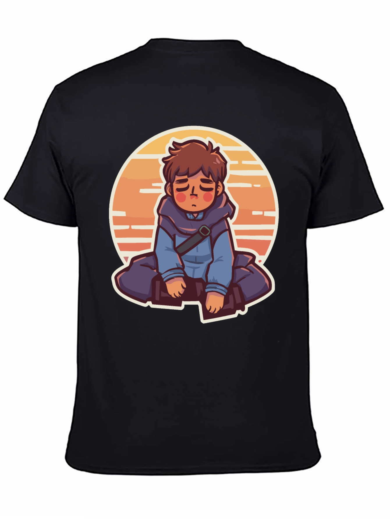 Anime Boy Graphic Tee - Relaxed Style