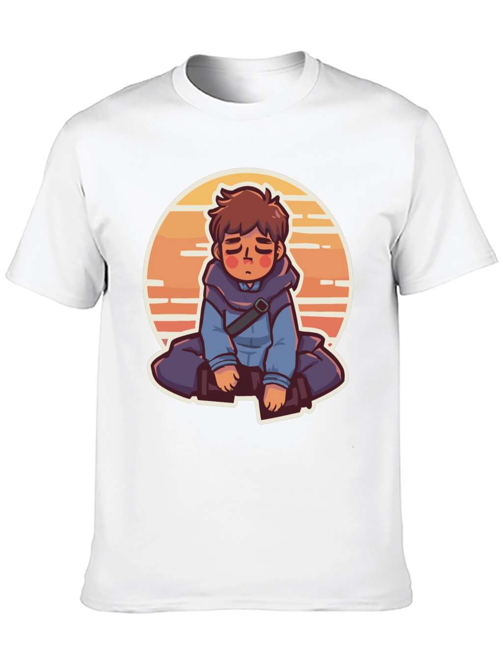 Anime Boy Graphic Tee - Relaxed Style