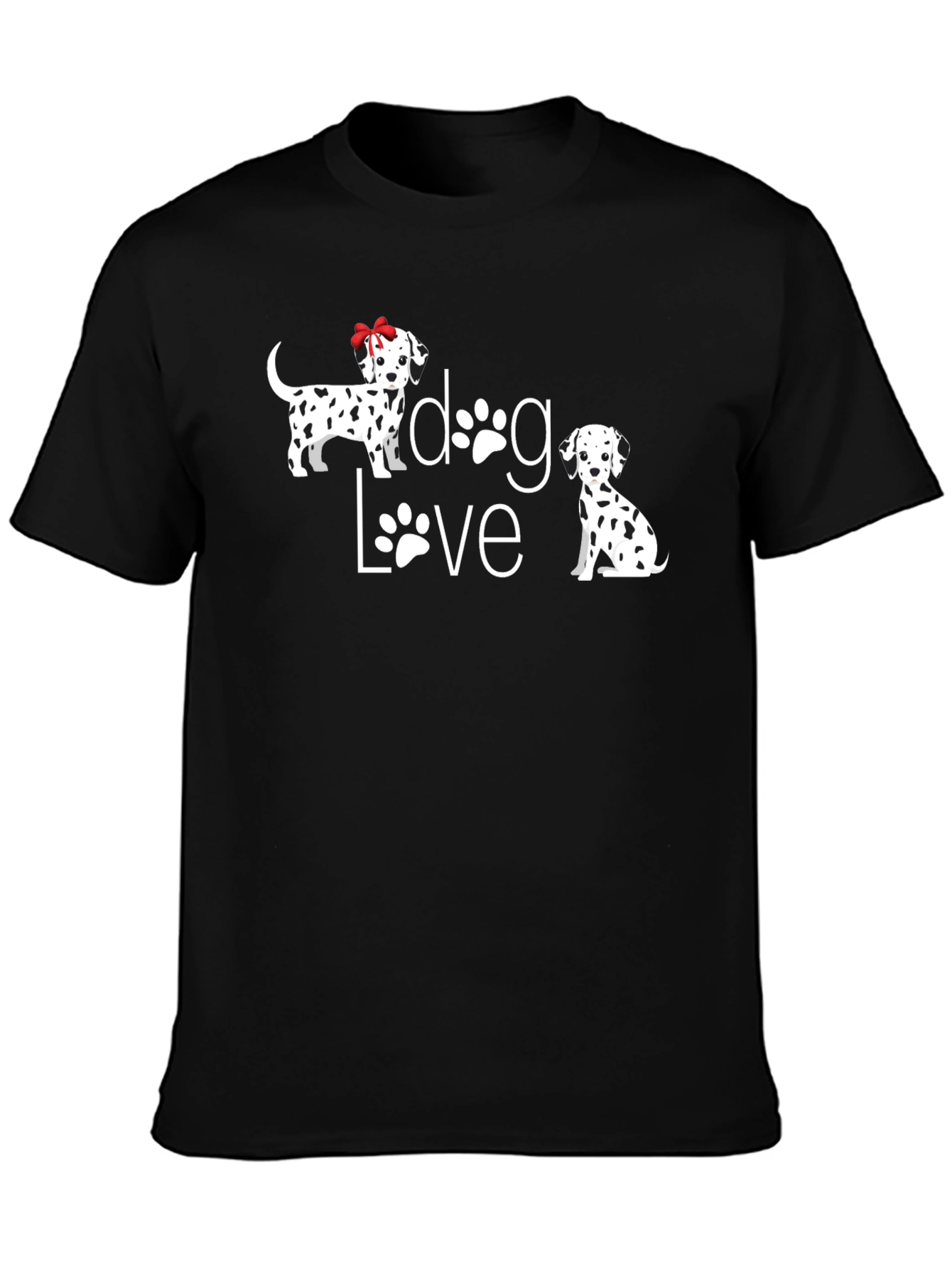 Dog Love Black T-Shirt