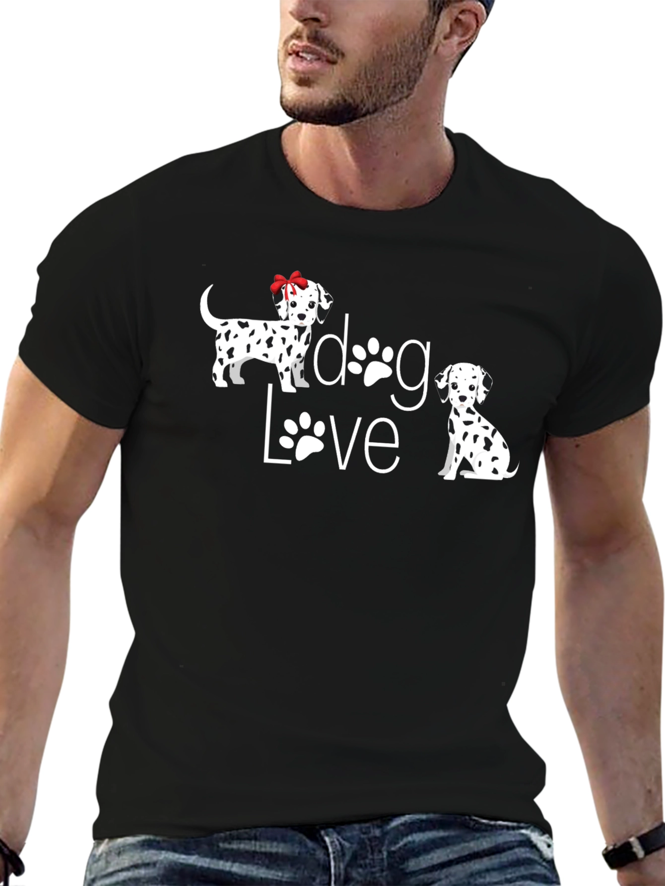 Dog Love Black T-Shirt