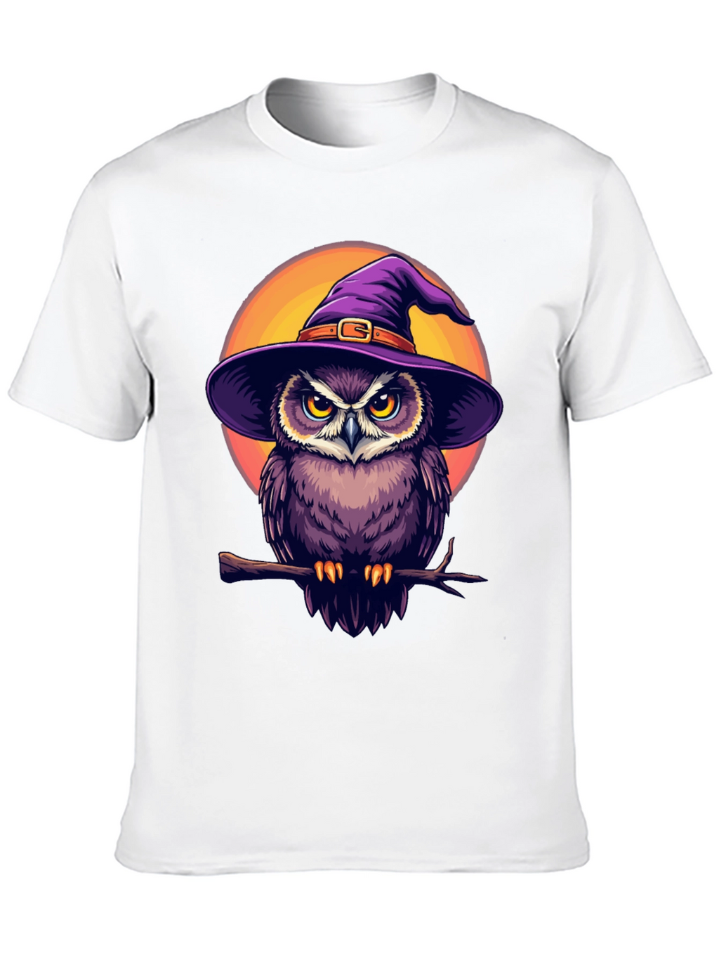 Witch Owl Graphic T-Shirt - Halloween Apparel