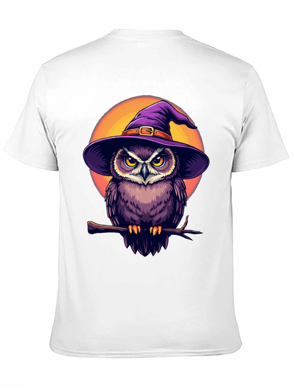 Witch Owl Graphic T-Shirt - Halloween Apparel