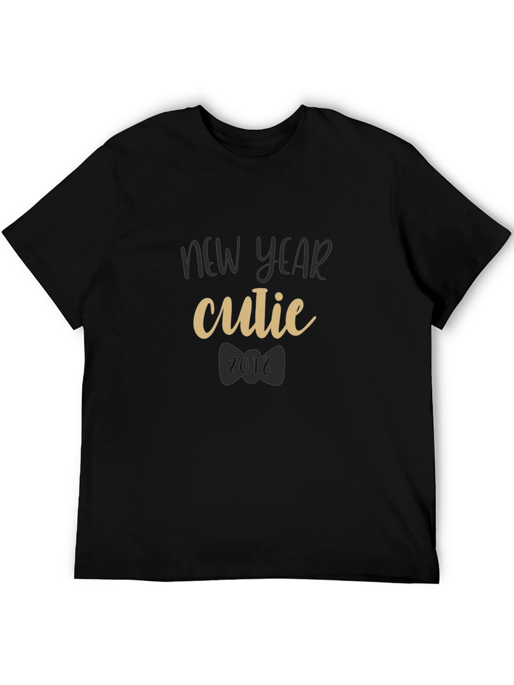 New Year Cutie 2018 Black T-Shirt