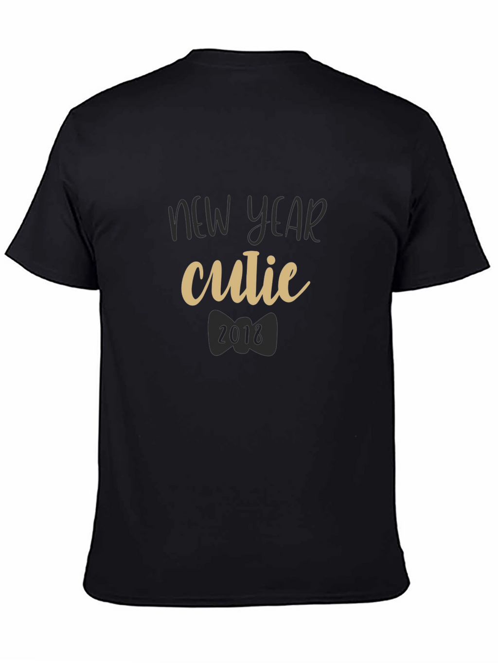 New Year Cutie 2018 Black T-Shirt