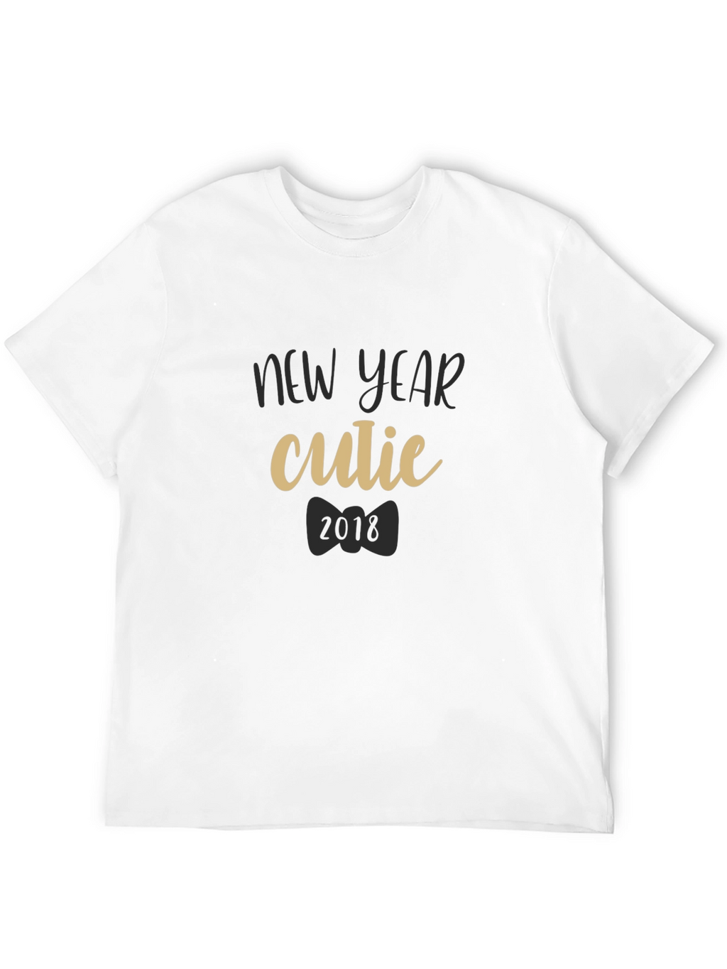 New Year Cutie 2018 Black T-Shirt
