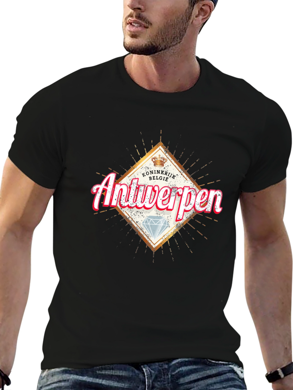 Antwerpen Graphic T-Shirt - Diamond Design