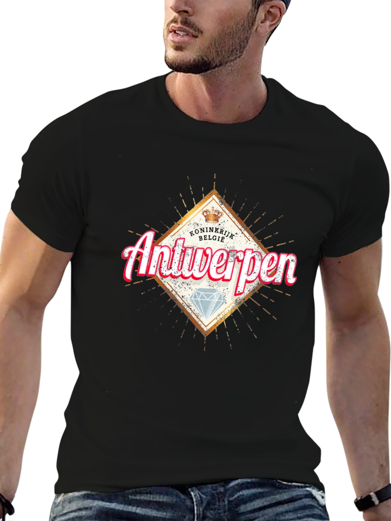 Antwerpen Graphic T-Shirt - Diamond Design