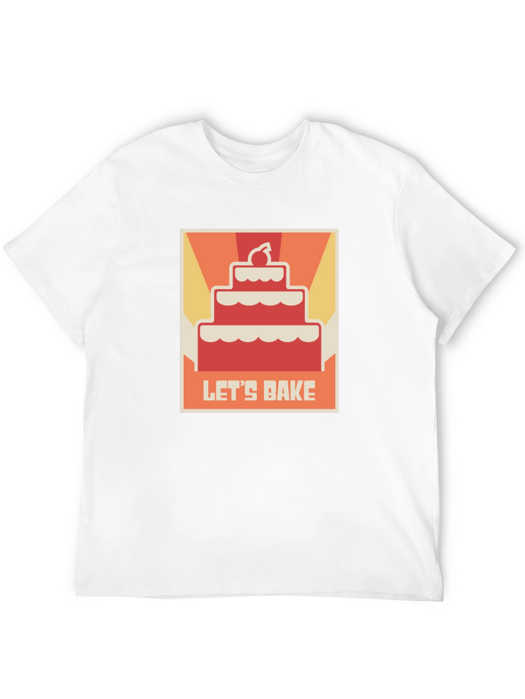 Lets Bake Cake T-Shirt - Novelty Foodie Tee