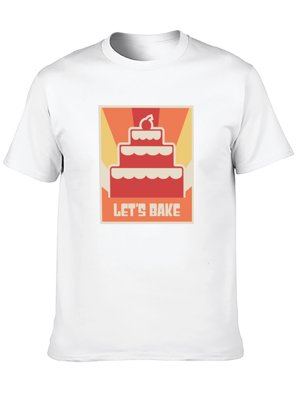 Lets Bake Cake T-Shirt - Novelty Foodie Tee