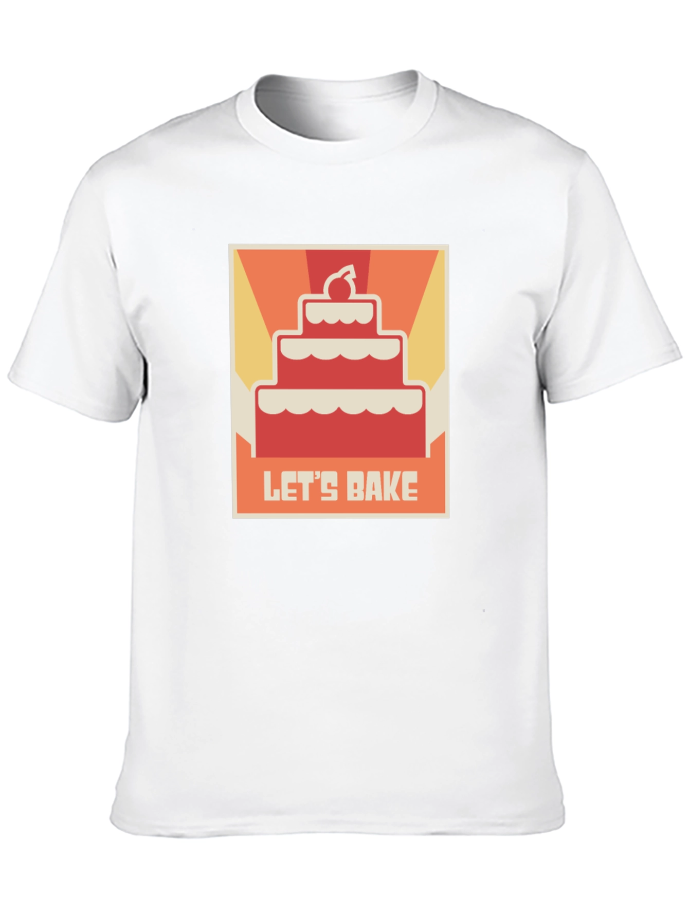 Lets Bake Cake T-Shirt - Novelty Foodie Tee