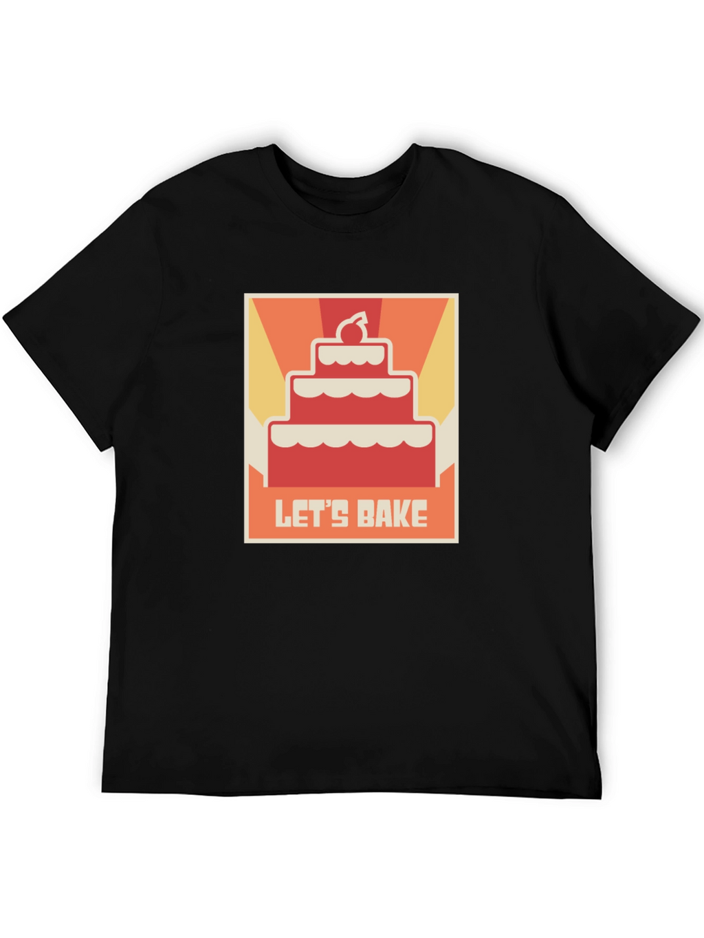 Lets Bake Cake T-Shirt - Novelty Foodie Tee