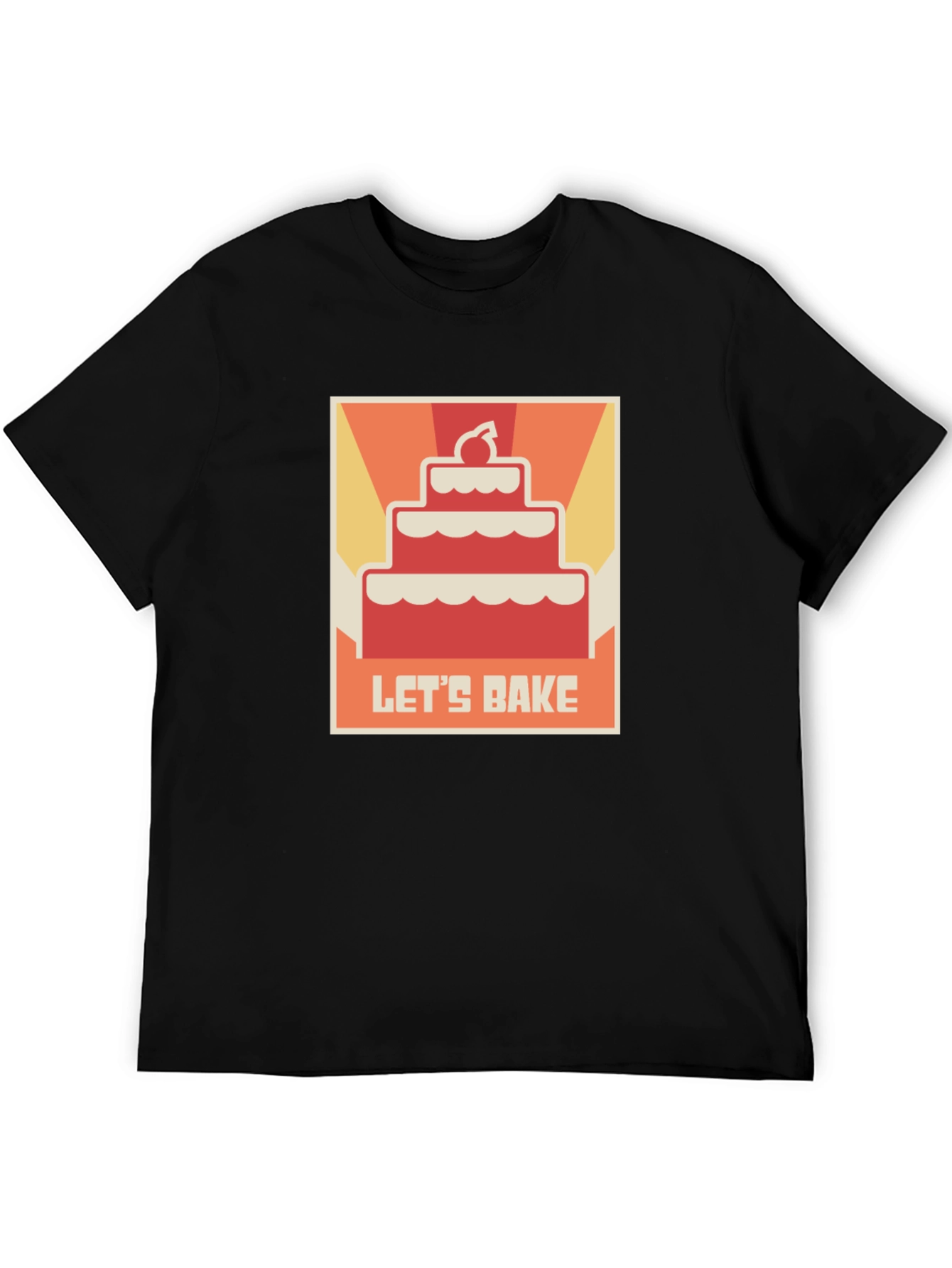 Lets Bake Cake T-Shirt - Novelty Foodie Tee