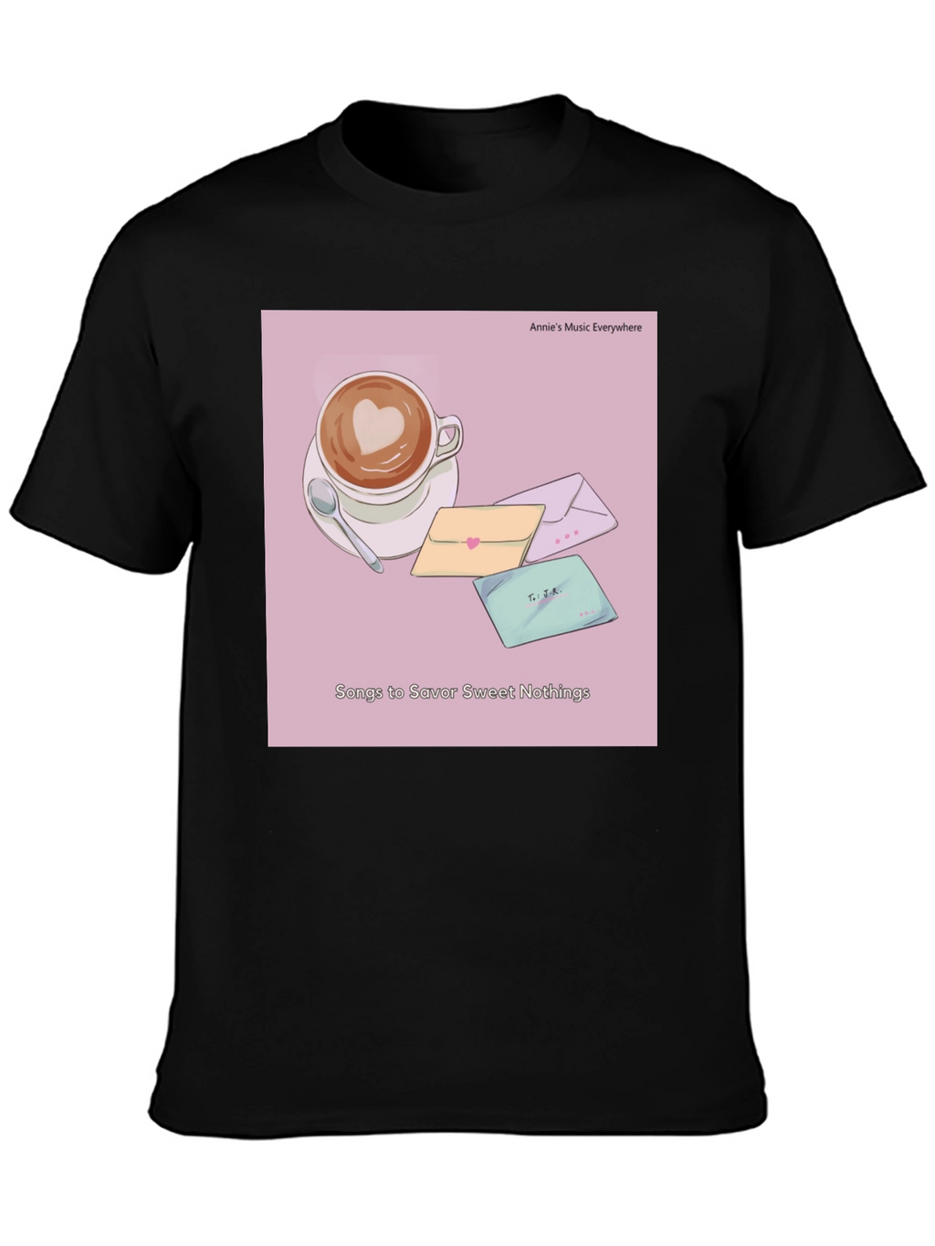 Latte Art T-Shirt - Sweet Nothings Album Cover Tee