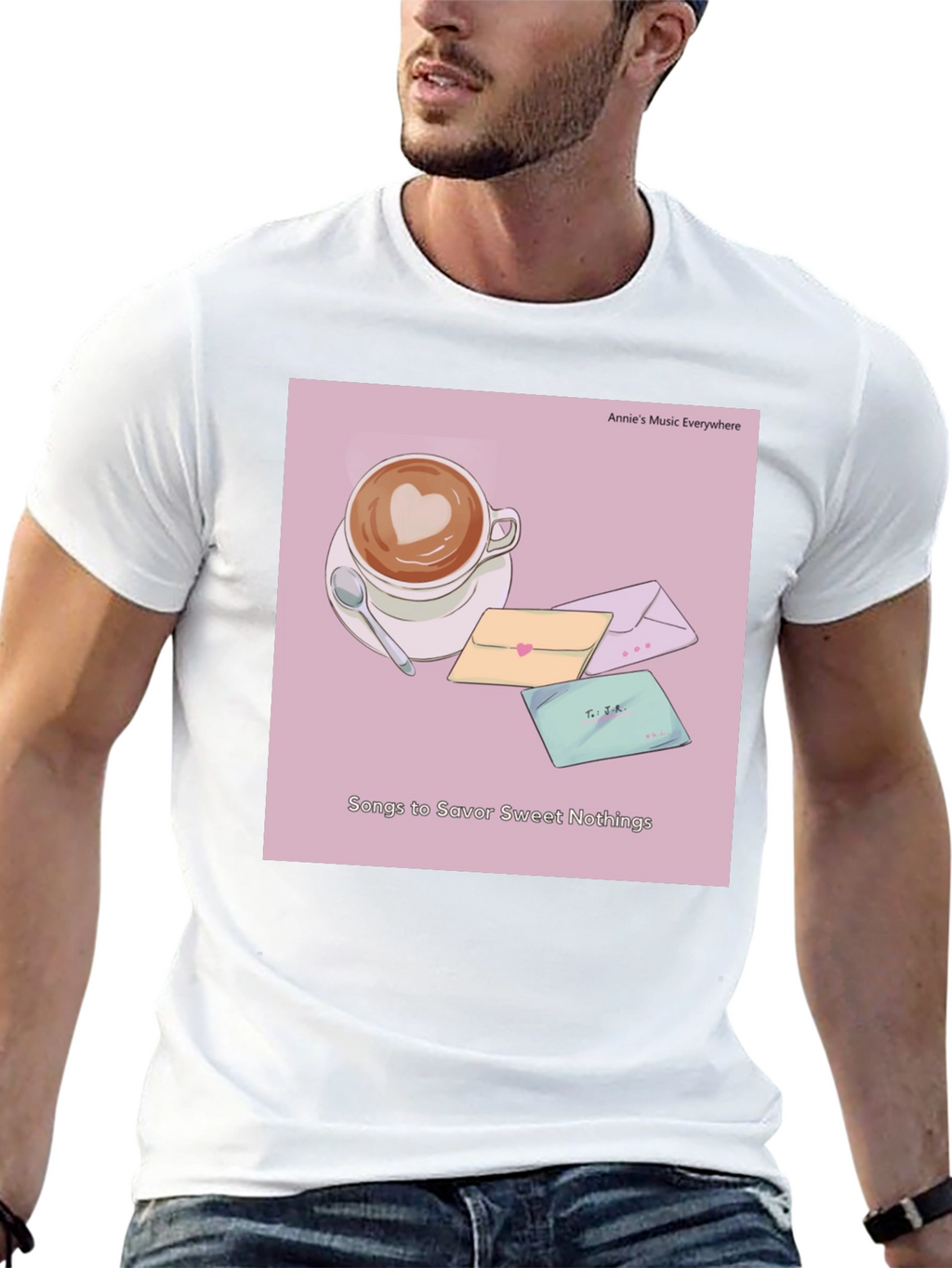 Latte Art T-Shirt - Sweet Nothings Album Cover Tee