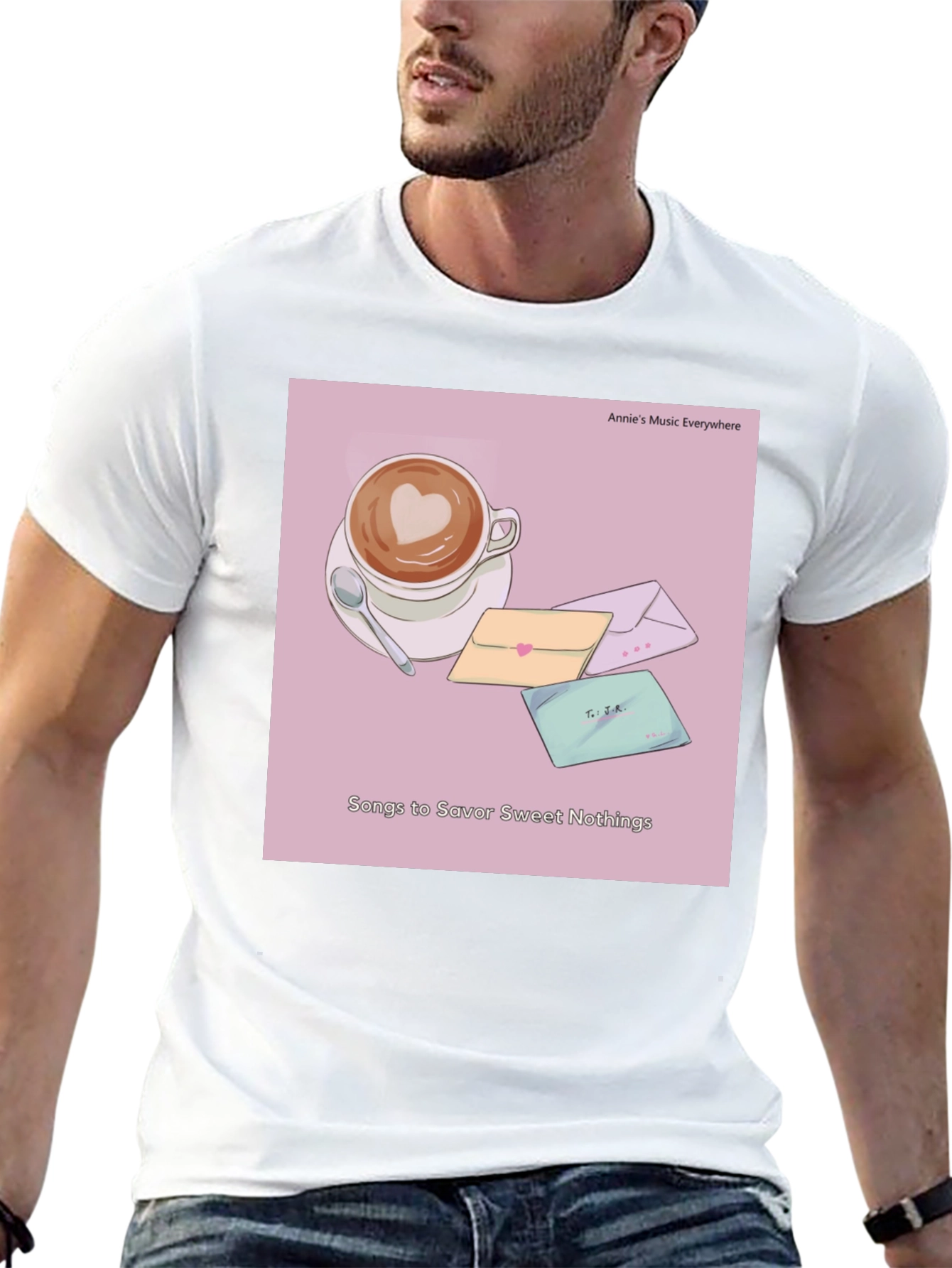 Latte Art T-Shirt - Sweet Nothings Album Cover Tee