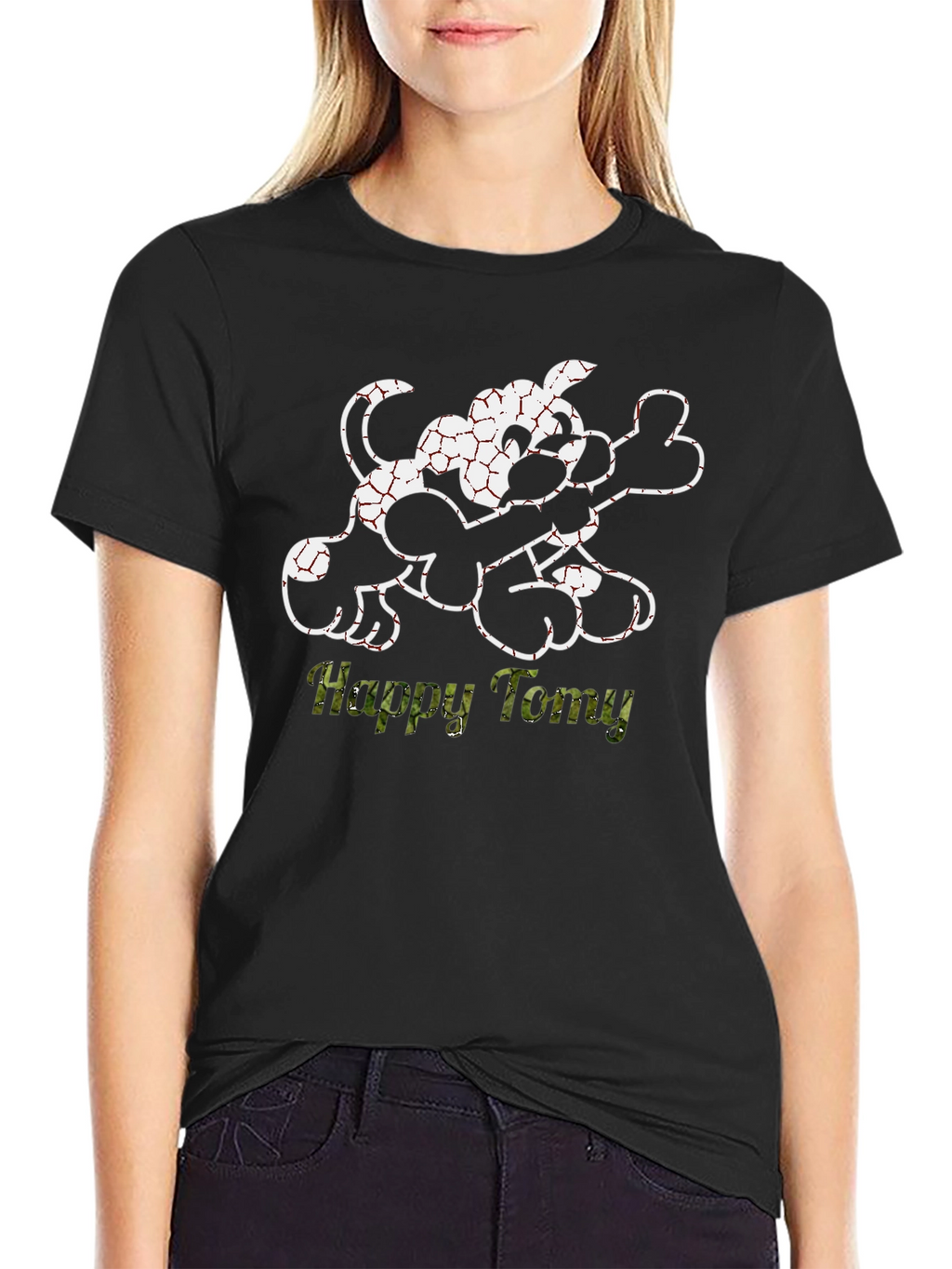 Happy Tomy T-Shirt - Dog & Bone Graphic Tee