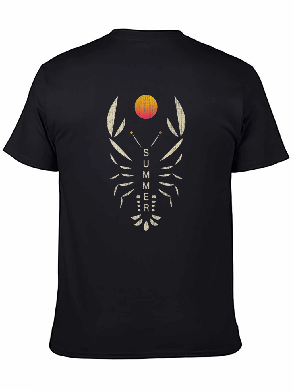 Summer Lobster Graphic Tee - Black
