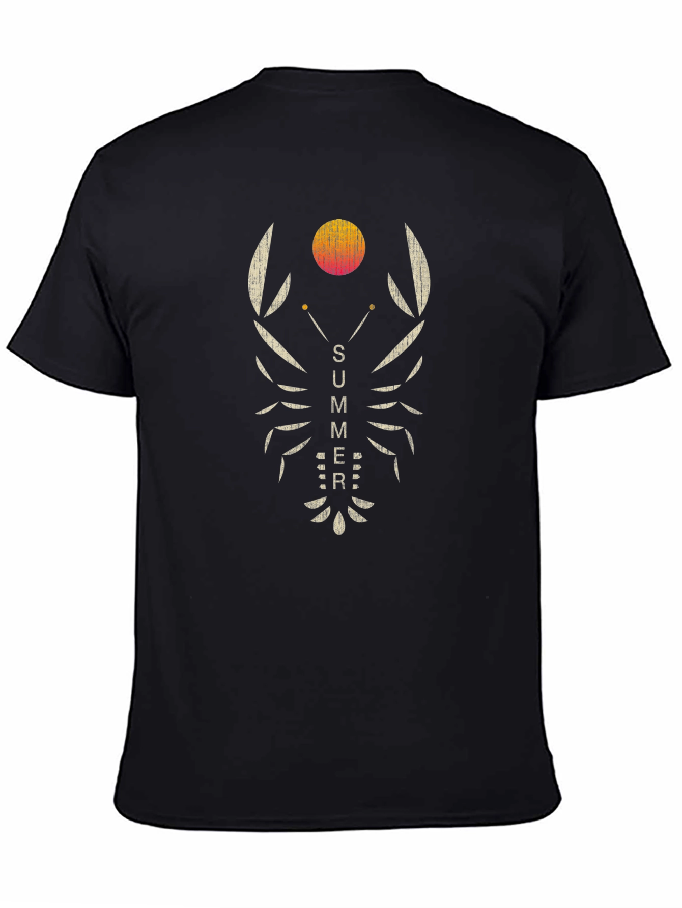 Summer Lobster Graphic Tee - Black