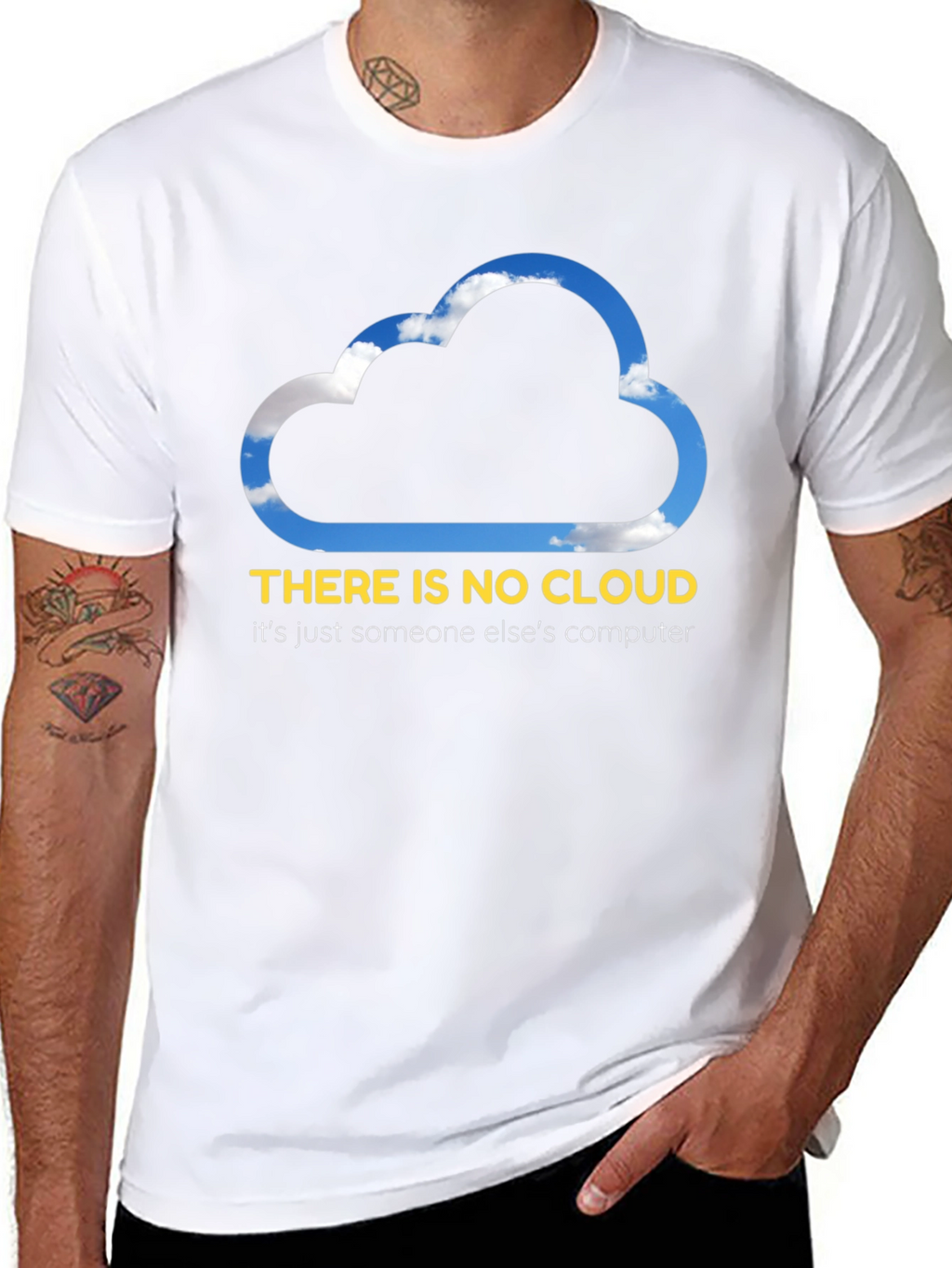Funny Cloud Computing T-Shirt - There is No Cloud