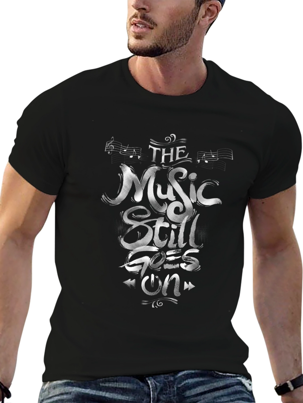 The Music Still Goes On Graphic T-Shirt