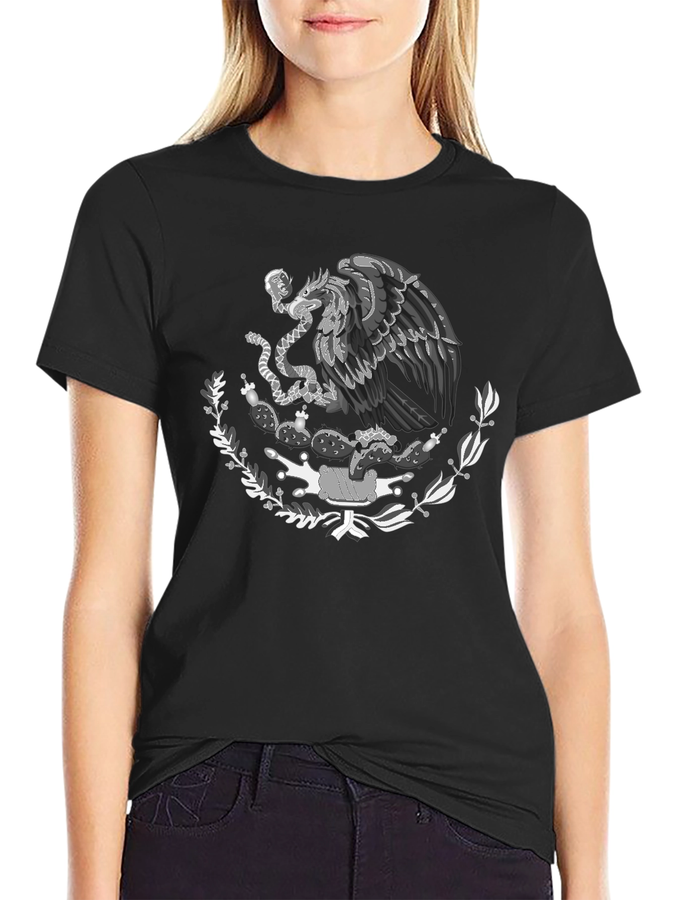 Mexican Eagle T-Shirt - Black