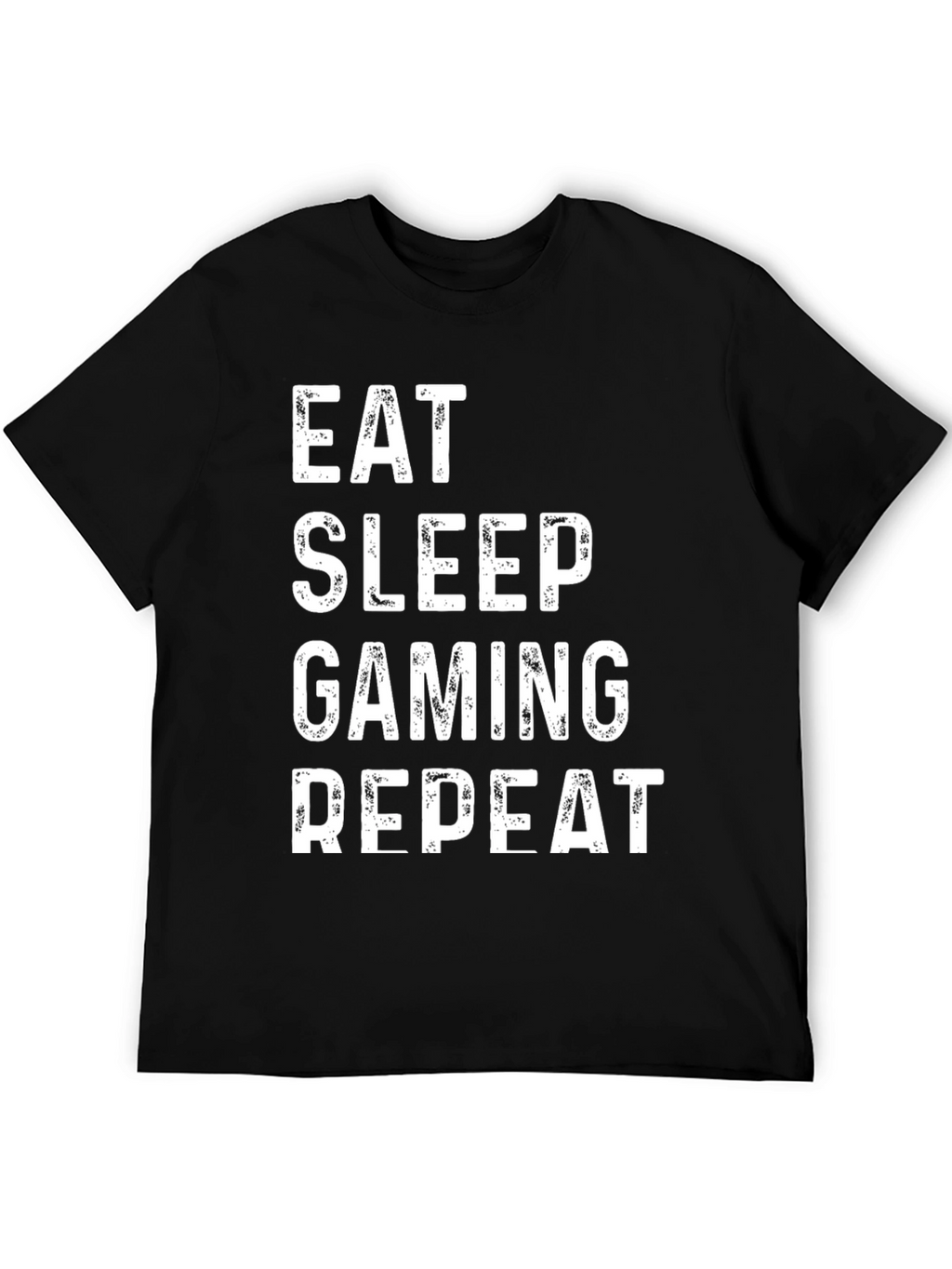 Eat Sleep Gaming Repeat Black T-Shirt