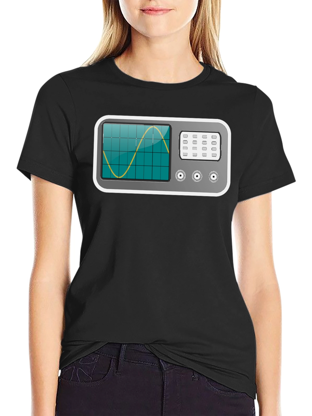 Oscilloscope Graphic Tee - Geeky Electronics Shirt