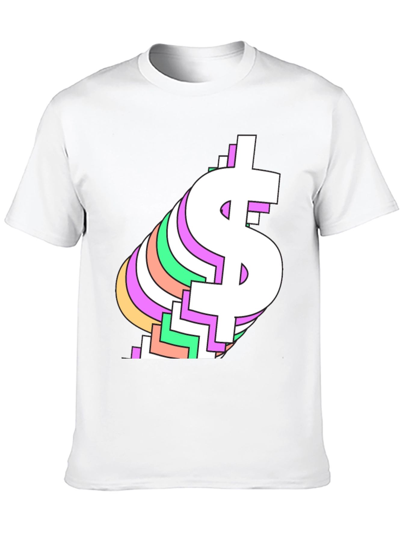 Retro Dollar Sign Graphic Tee