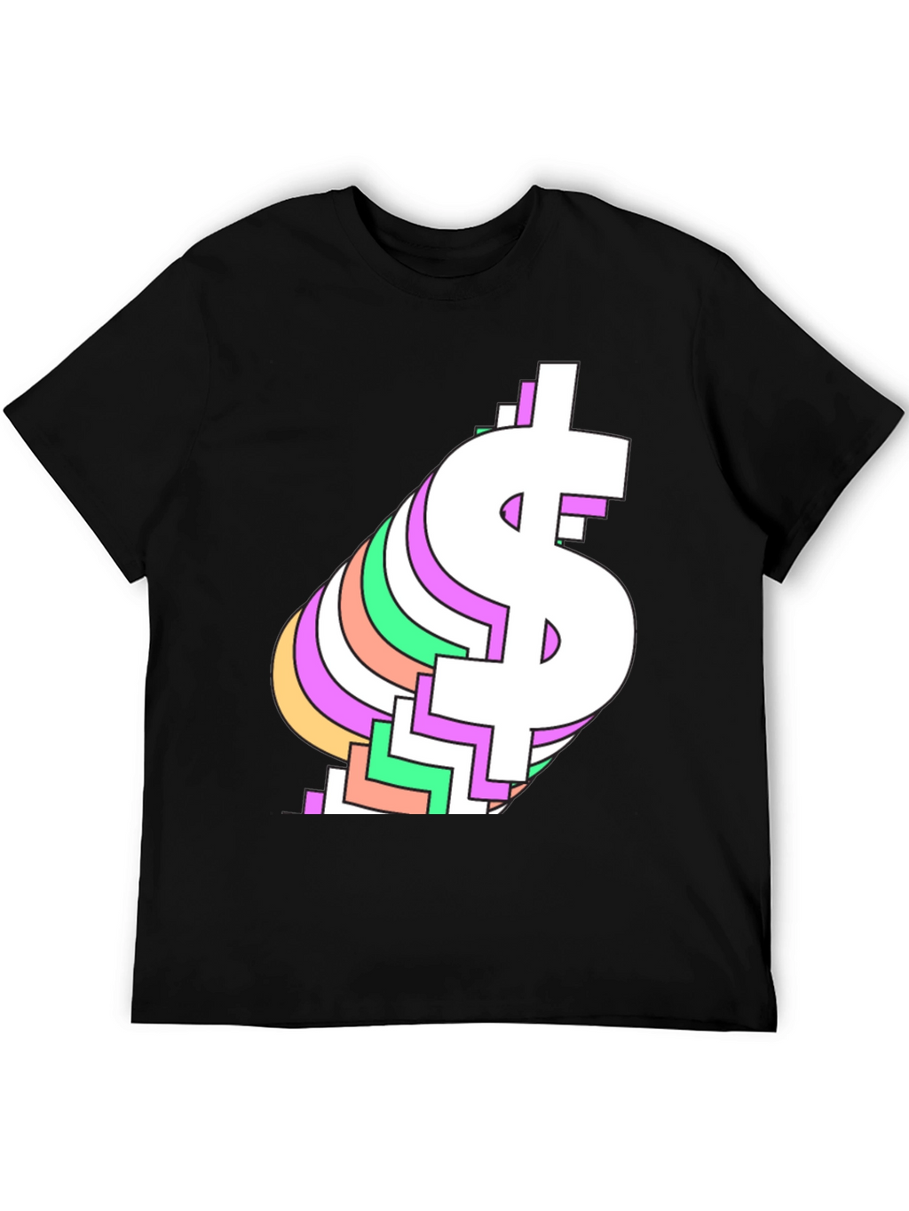 Retro Dollar Sign Graphic Tee