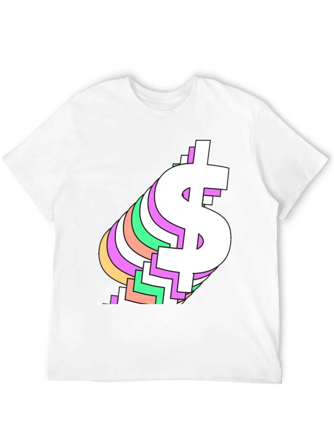 Retro Dollar Sign Graphic Tee