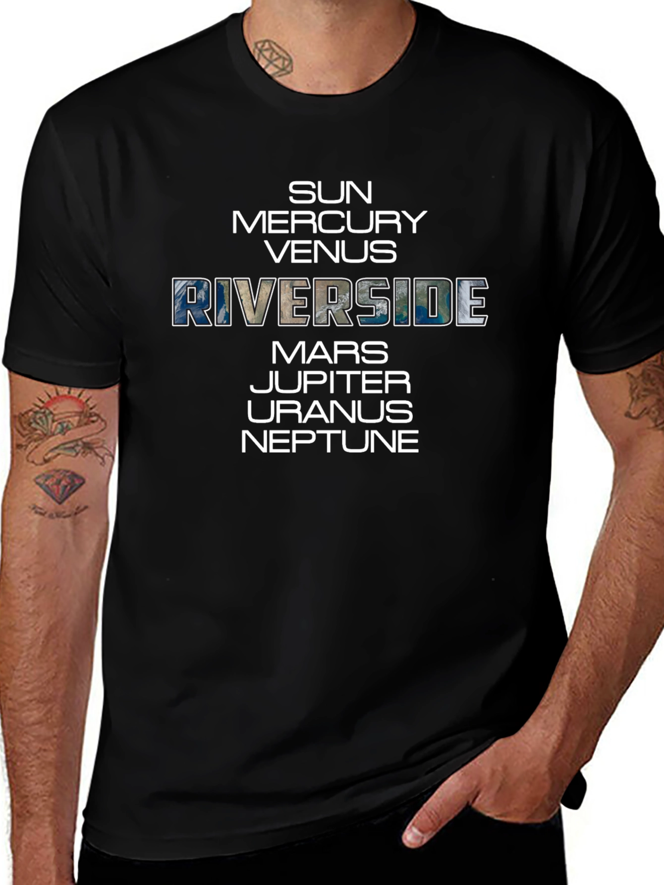 Riverside Planets Graphic T-Shirt