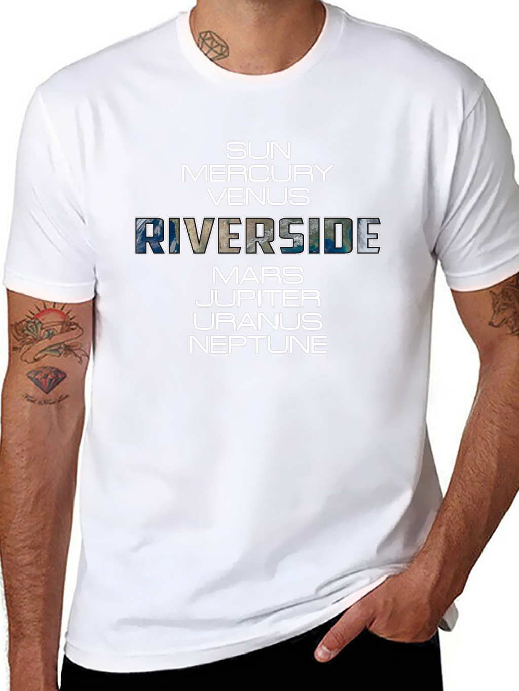 Riverside Planets Graphic T-Shirt