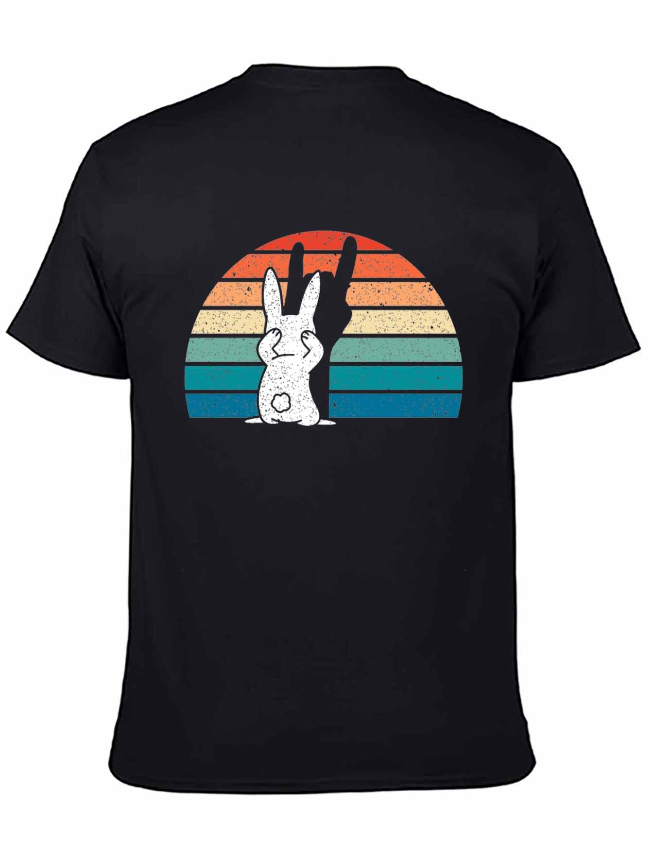 Retro Bunny Graphic Tee - Rude Rabbit Funny T-Shirt