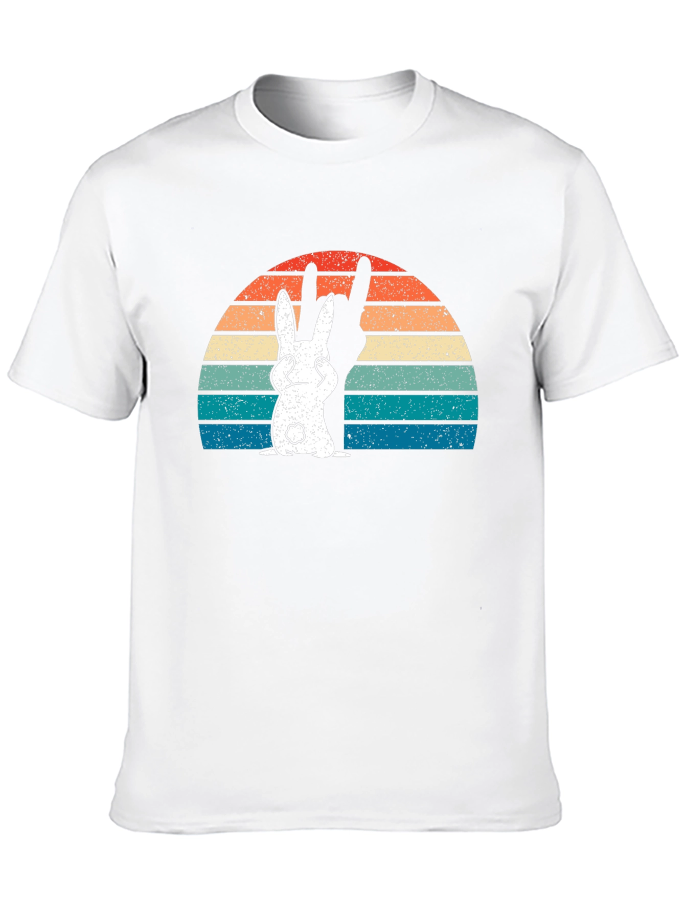 Retro Bunny Graphic Tee - Rude Rabbit Funny T-Shirt
