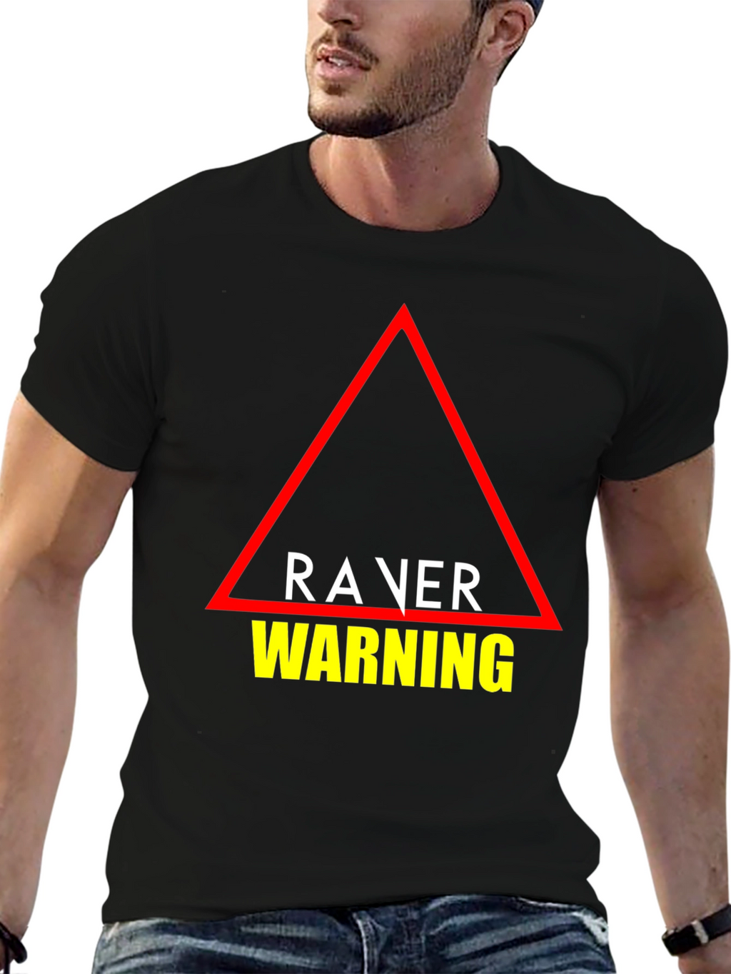 Raver Warning T-Shirt - Unique EDM Party Tee
