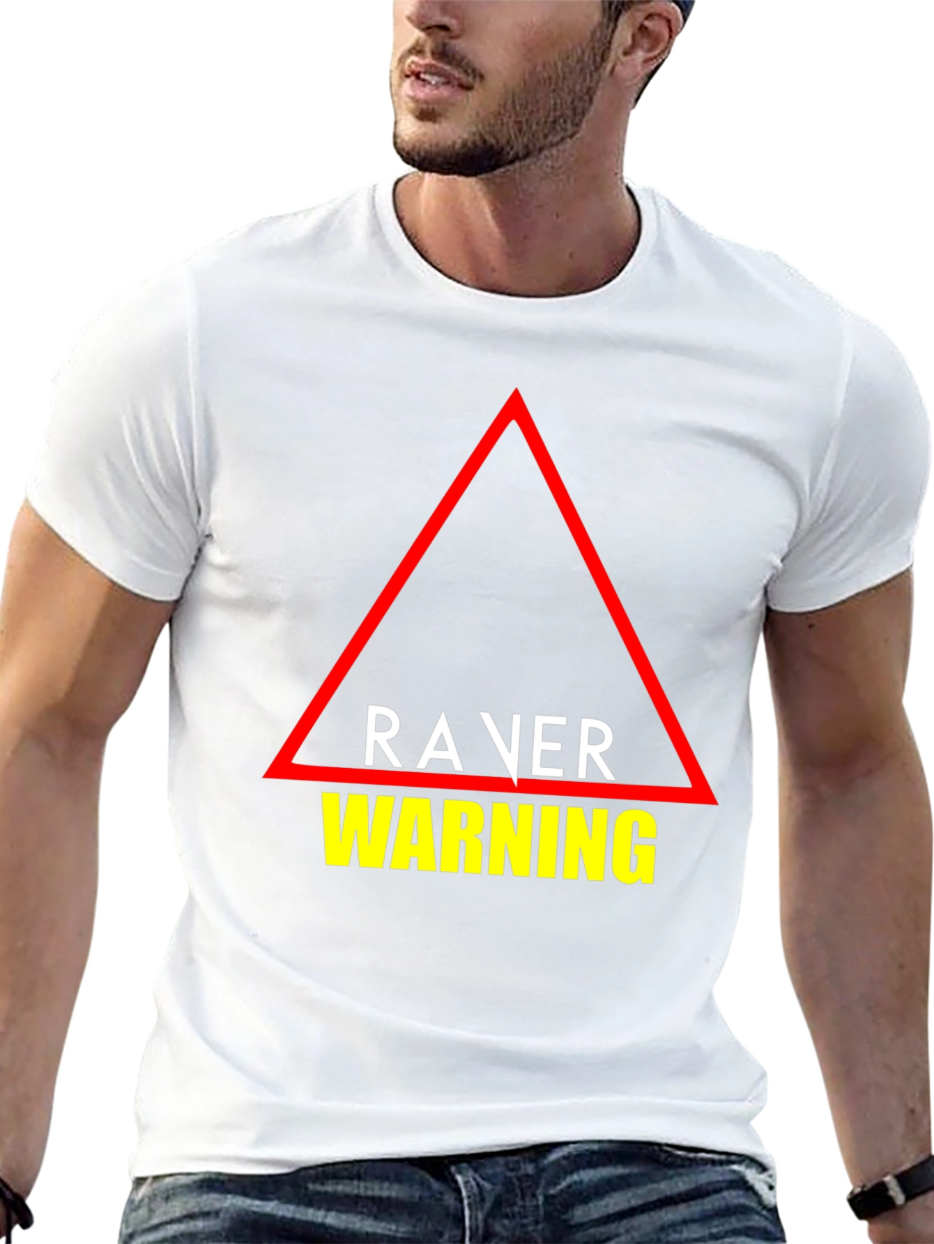 Raver Warning T-Shirt - Unique EDM Party Tee