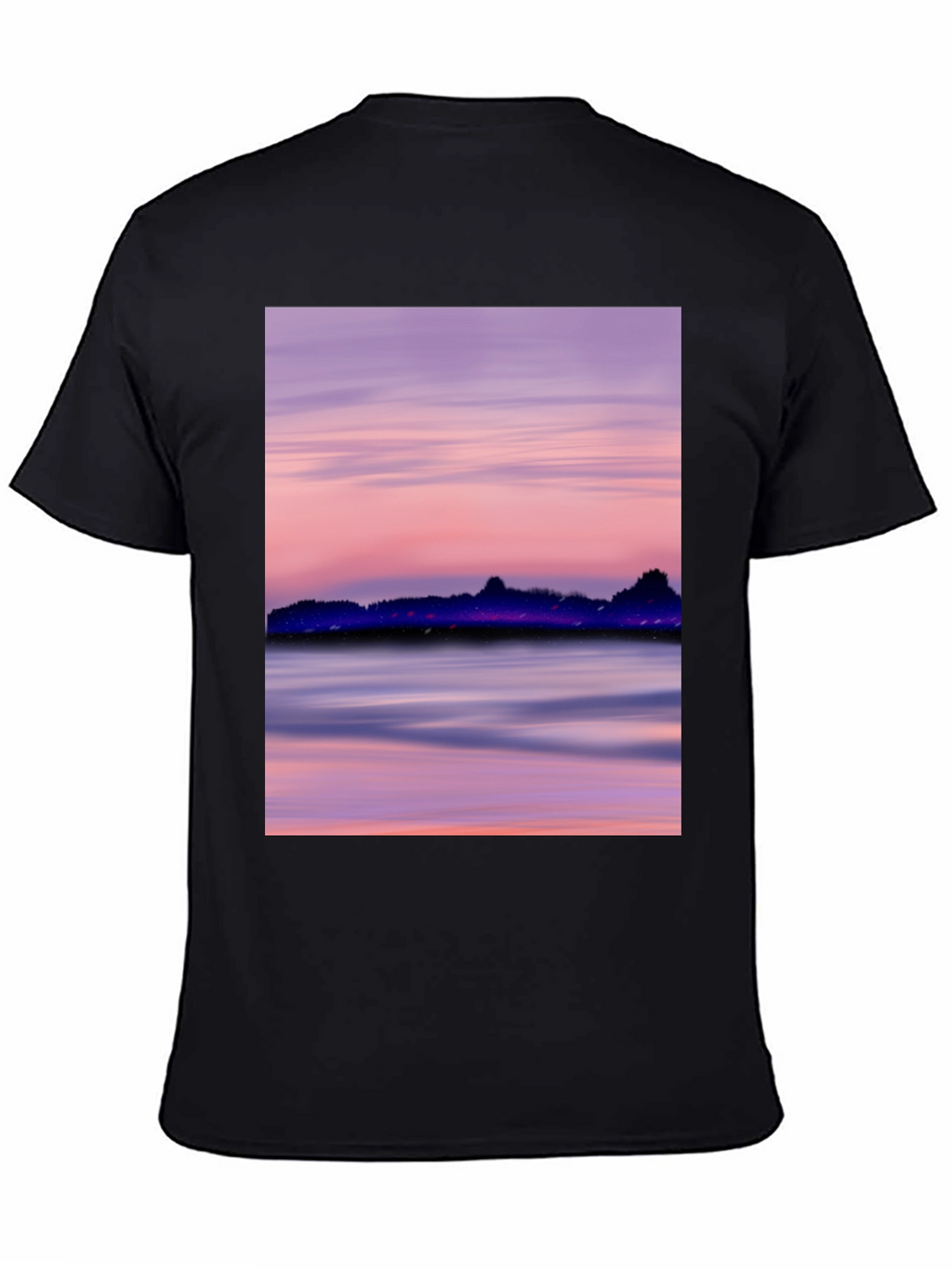 Sunset Scene Black T-Shirt