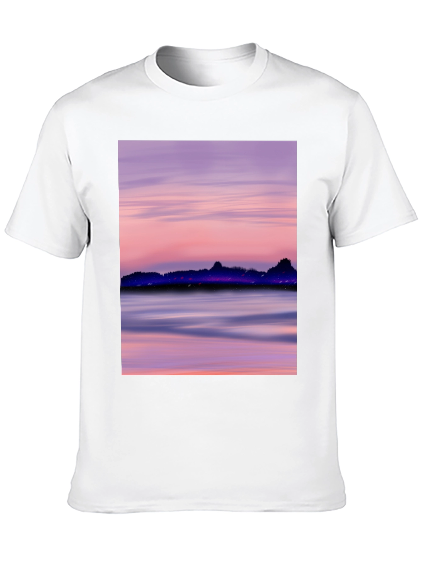 Sunset Scene Black T-Shirt