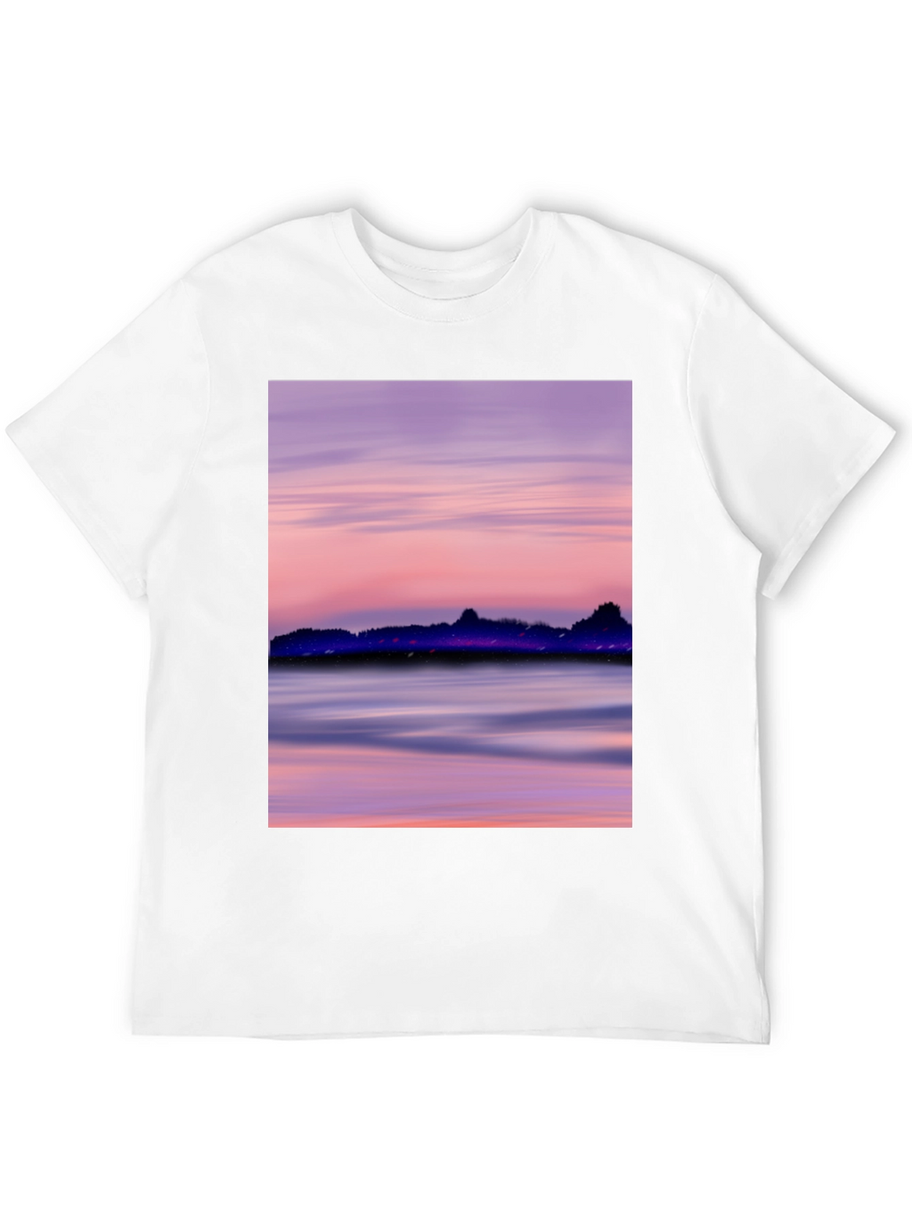 Sunset Scene Black T-Shirt