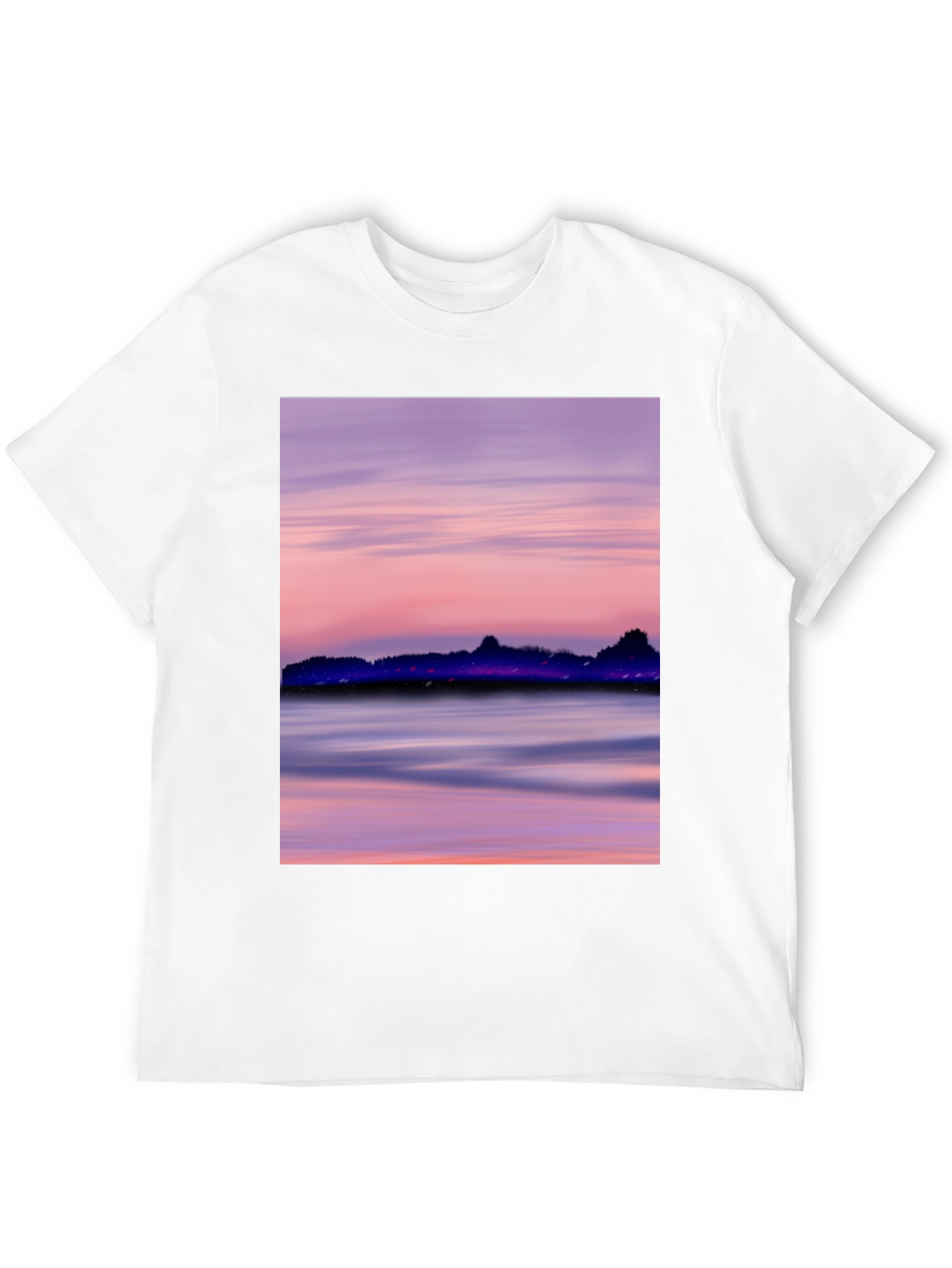 Sunset Scene Black T-Shirt