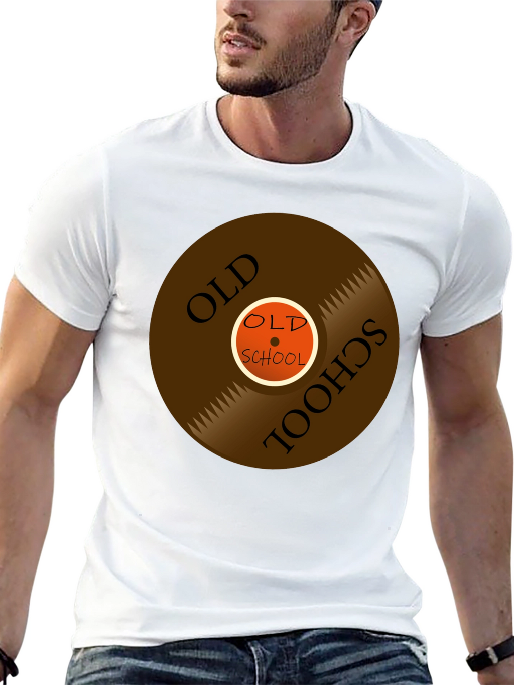 Old School Vinyl Record Graphic Tee