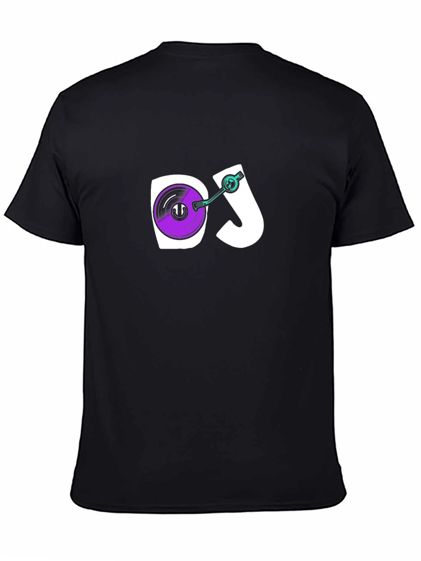 DJ Turntable Graphic Black T-Shirt